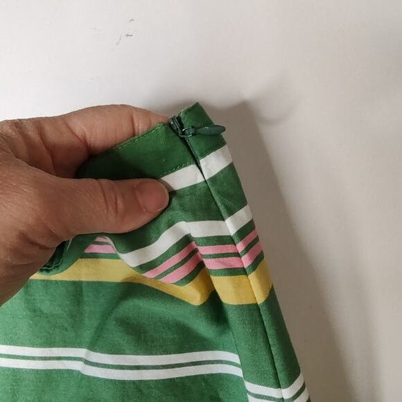 Boden Multicolor Striped Knee Length Pencil Skirt in Green/Multi Size 6 Long - Picture 5 of 10